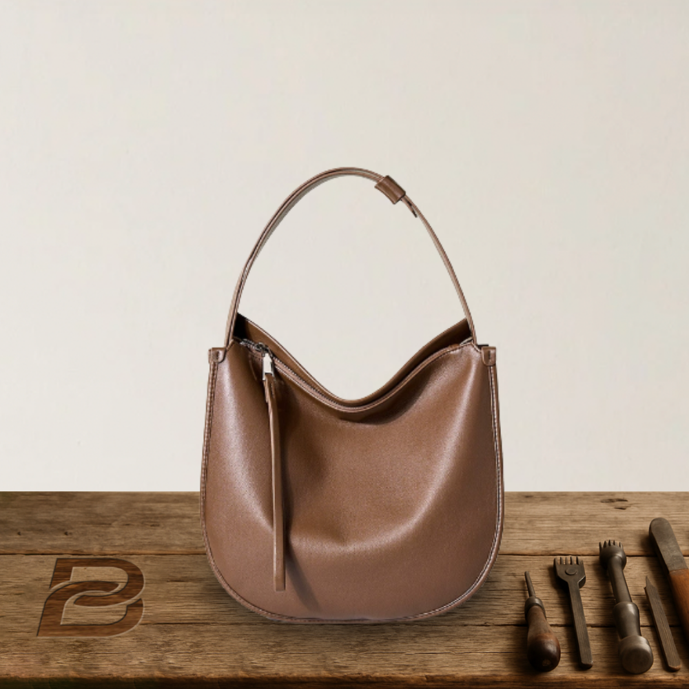 BERK | Classic Curve Leather Shoulder bag