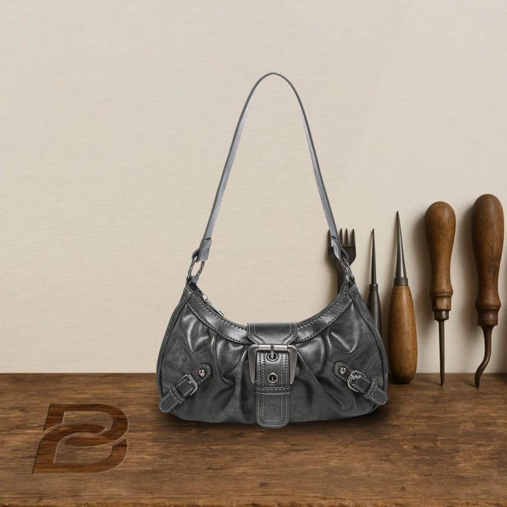 BERK | Retro leather shoulder bag