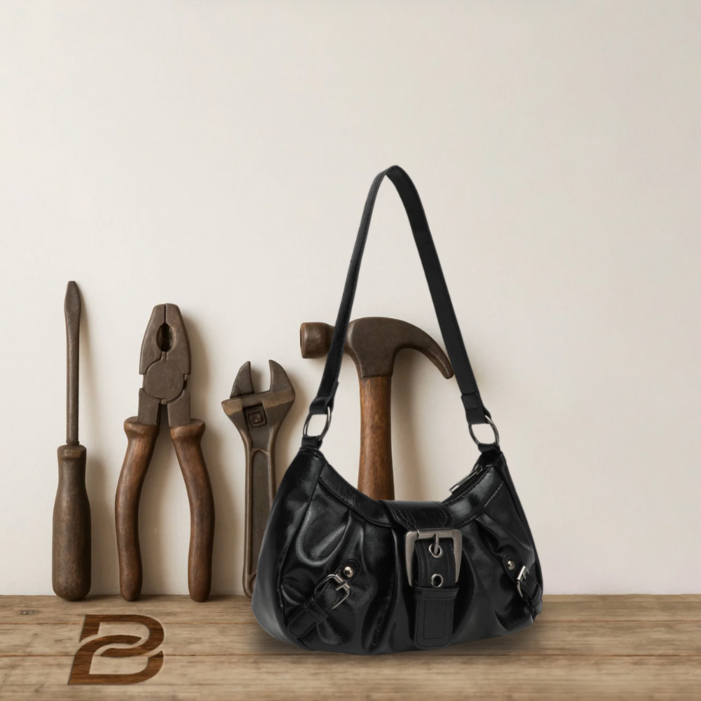 BERK | Retro leather shoulder bag