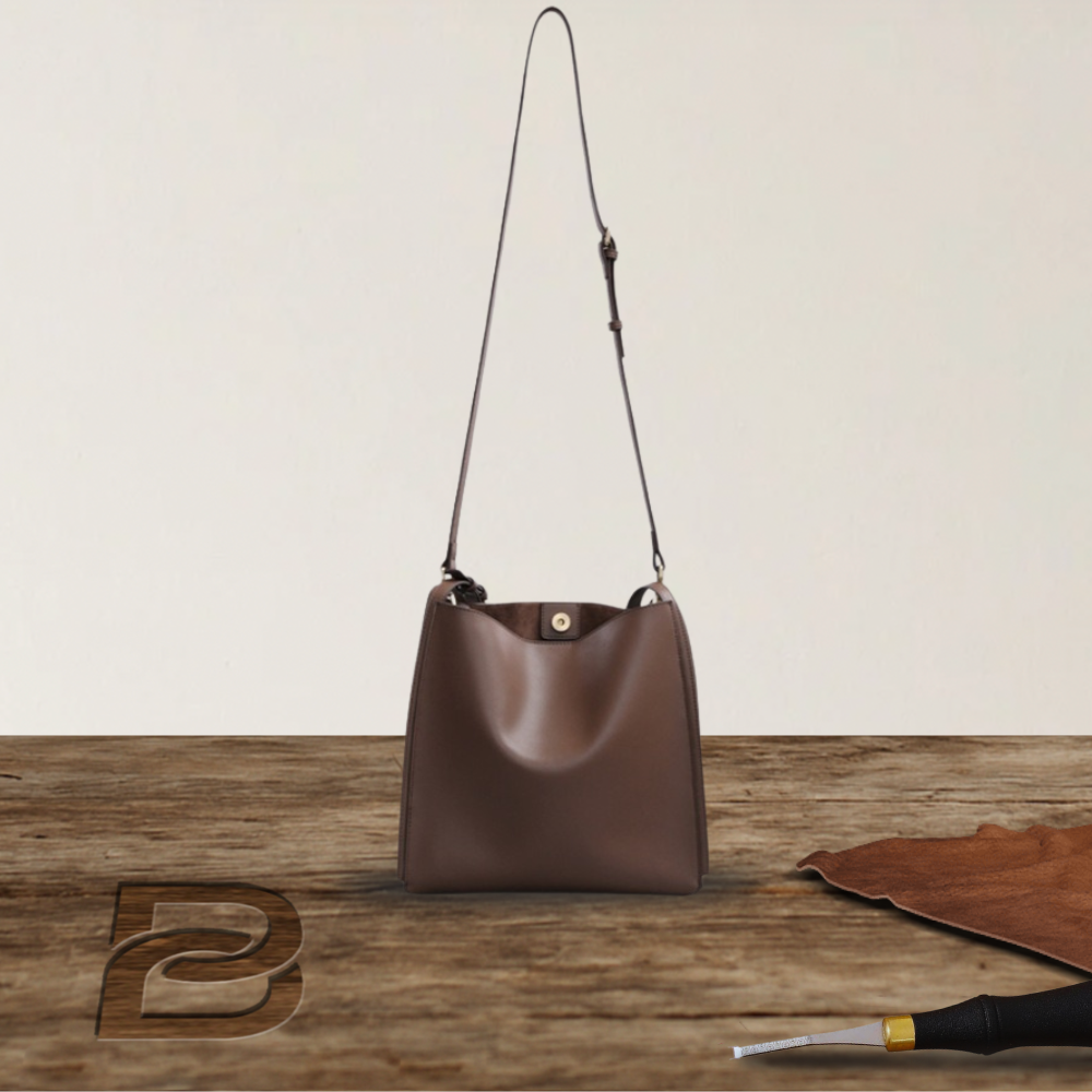 BERK | Retro tote bag made from genuine leather