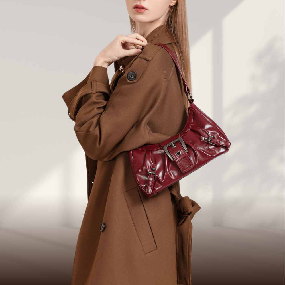 BERK | Retro leather shoulder bag