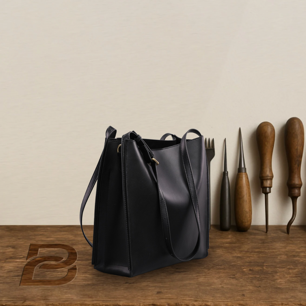BERK | Retro tote bag made from genuine leather