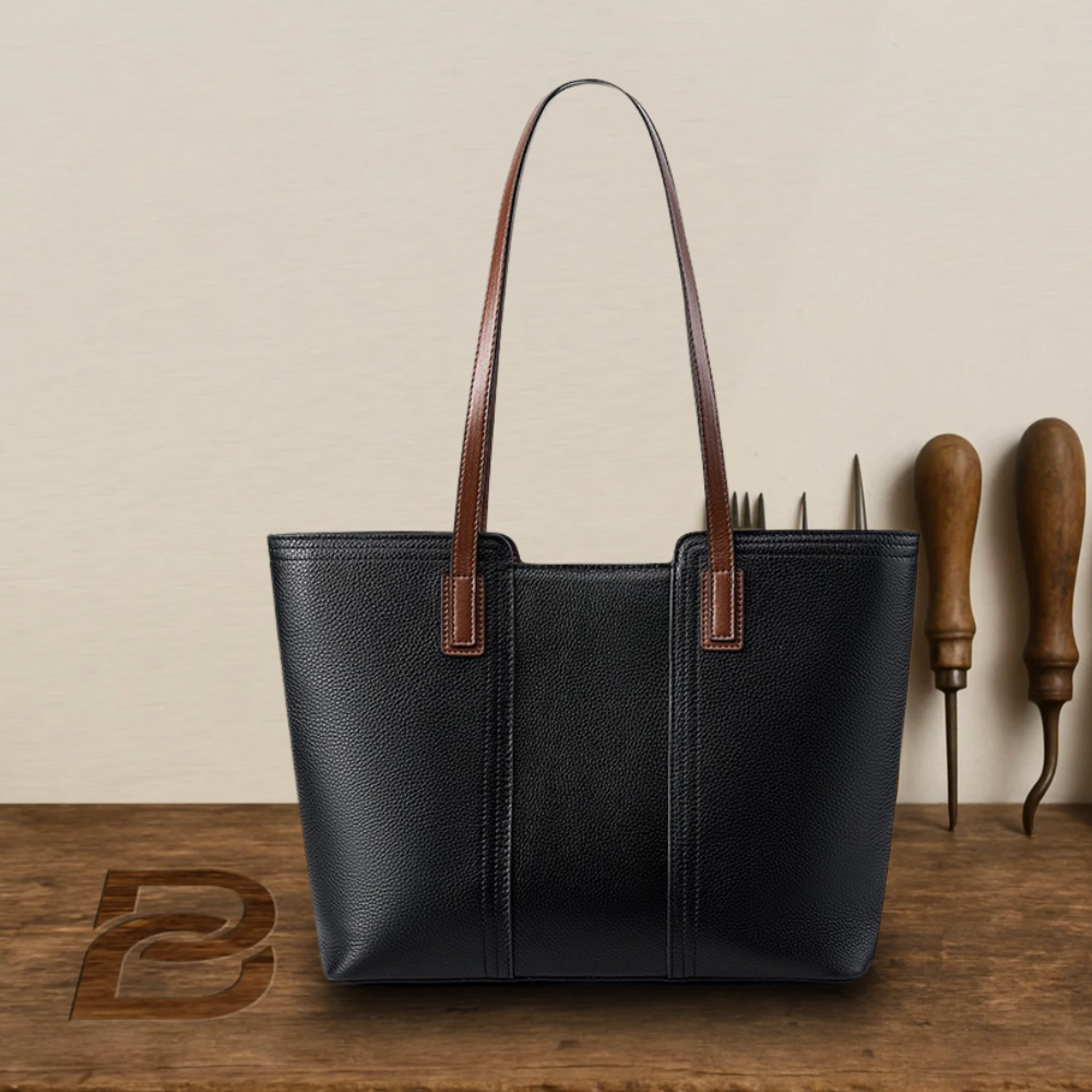 BERK | Shopper Leather Bag with Large Capacity