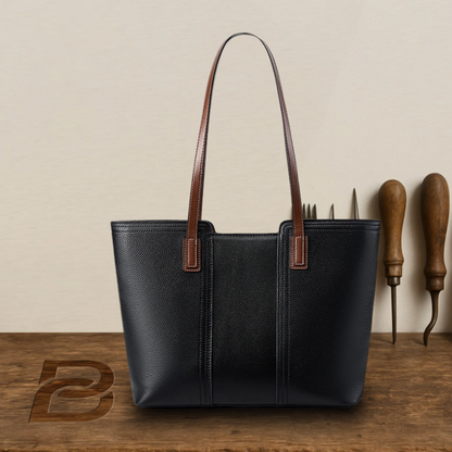 BERK | Shopper Leather Bag with Large Capacity