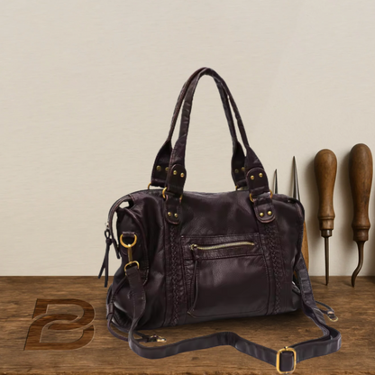 BERK | Retro leather handbag with large capacity