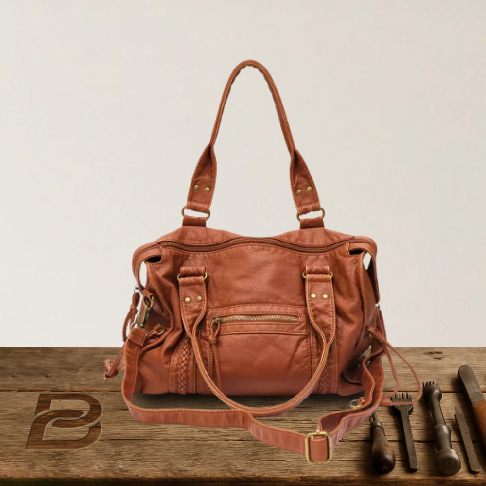 BERK | Retro leather handbag with large capacity