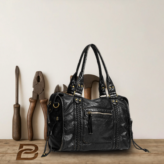 BERK | Retro leather handbag with large capacity