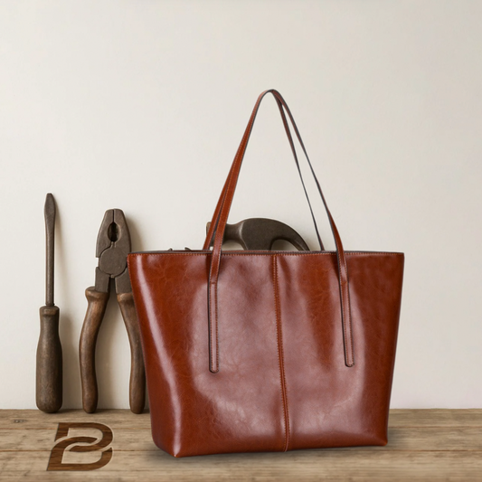 BERK | Shopper bag in classic smooth leather