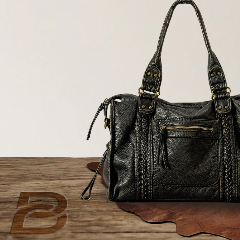 BERK | Retro leather handbag with large capacity