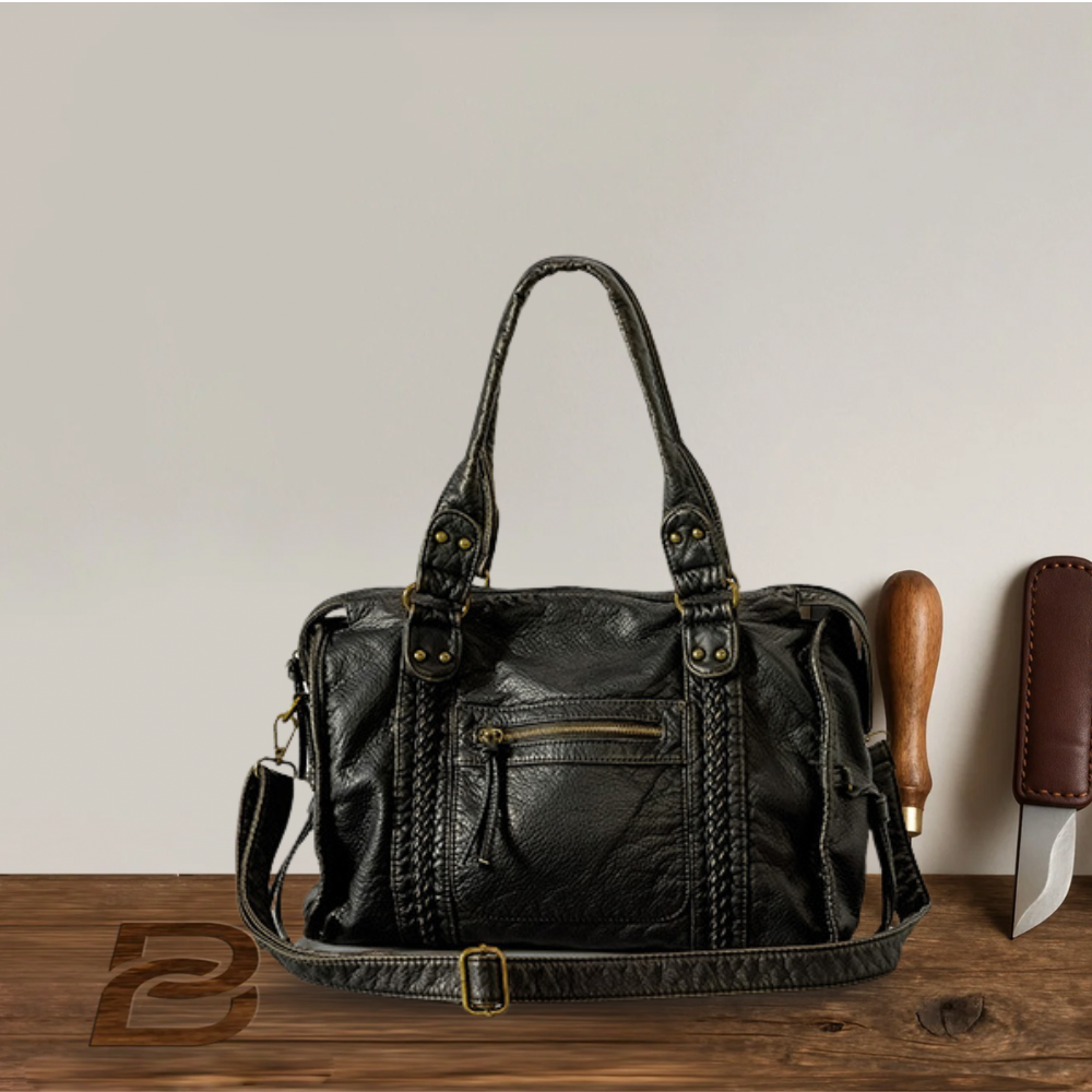 BERK | Retro leather handbag with large capacity