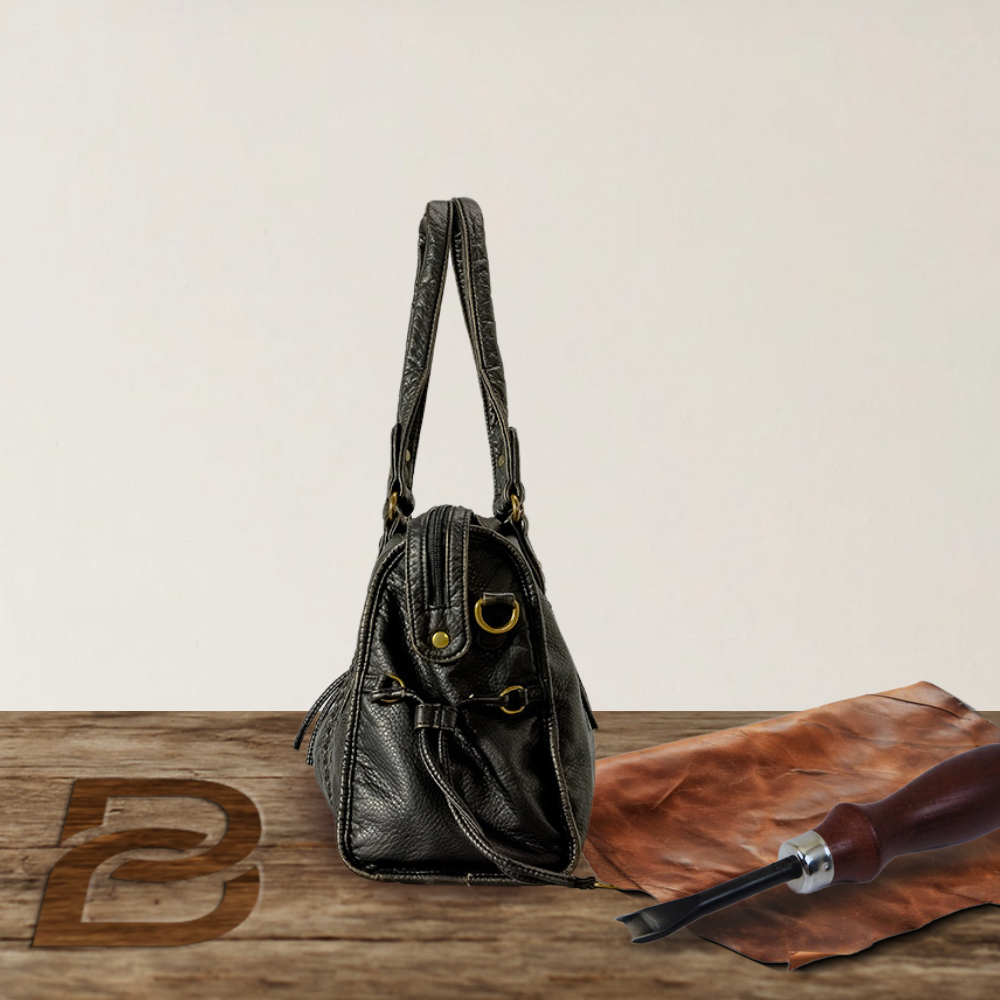 BERK | Retro leather handbag with large capacity