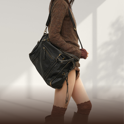 BERK | Retro leather handbag with large capacity